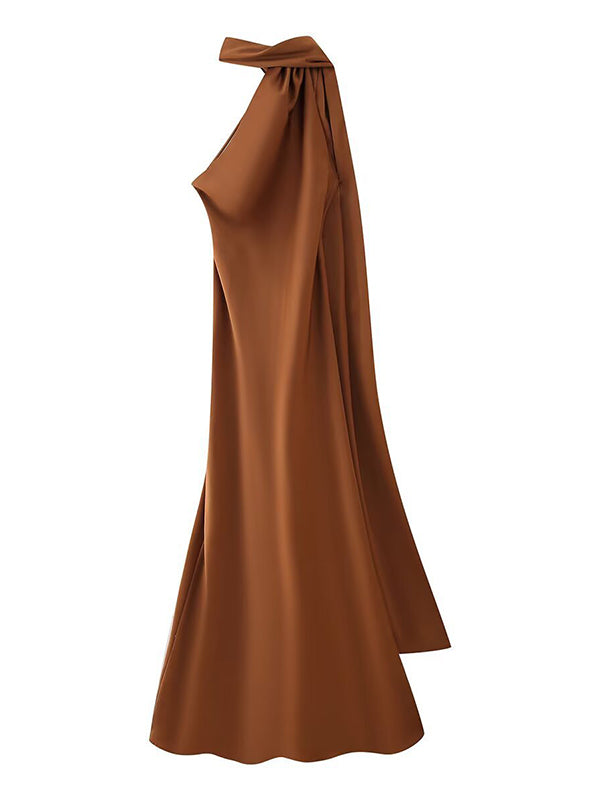 Beaumama robe longue grossesse chic cérémonie ruban dos nu licou femme enceinte