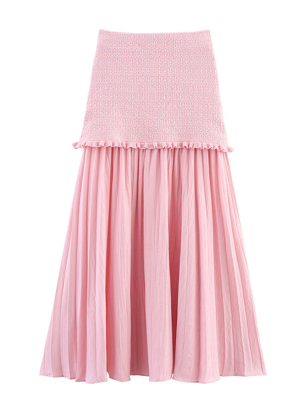 Beaumama robe photo longue grossesse vacances 2 pièces épissage ruchés froncées plissé haut tubulaire jupe femme enceinte