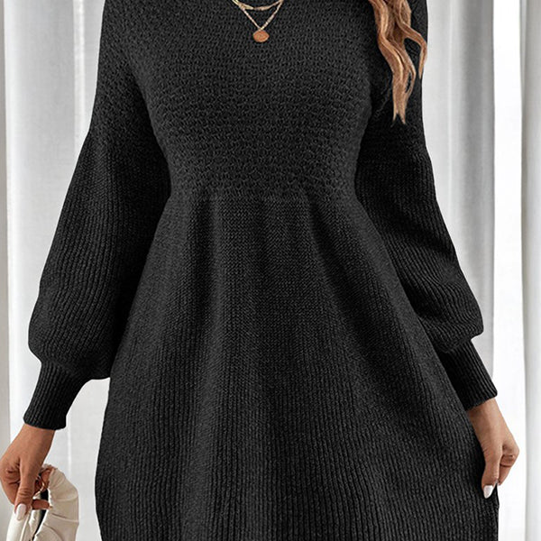 Beaumama robe pulls courte grossesse casual travail crochet tricot trapèze manchon de lanterne femme enceinte