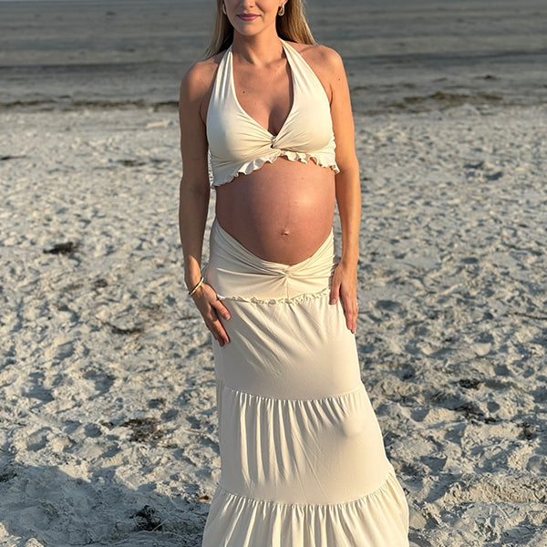 Beaumama deux pièces grossesse 2 pièces licou entortiller femme enceinte