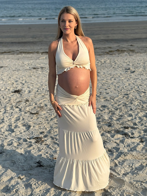 Beaumama deux pièces grossesse 2 pièces licou entortiller femme enceinte