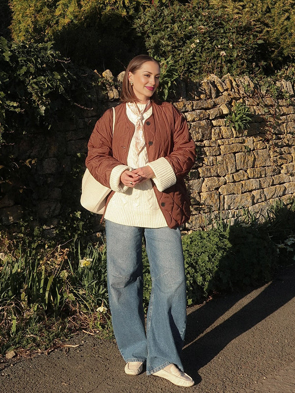 Beaumama doudoune grossesse casual chic matelassé poches boutonnage manteau d'hiver femme enceinte