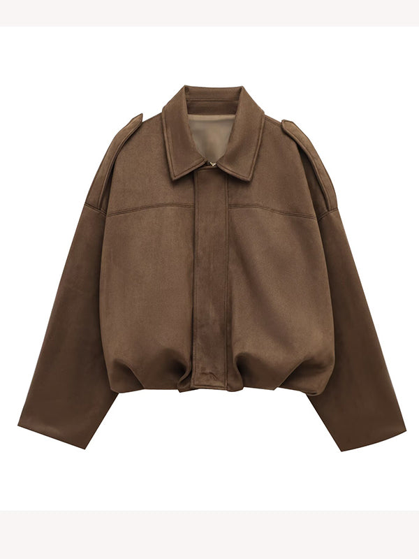 Beaumama veste grossesse casual suédine zippé manteau d'hiver femme enceinte