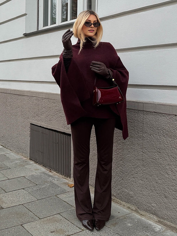 Beaumama cape grossesse élégant chic irrégulier fluide manteau d'hiver femme enceinte