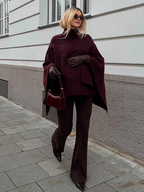 Beaumama cape grossesse élégant chic irrégulier fluide manteau d'hiver femme enceinte