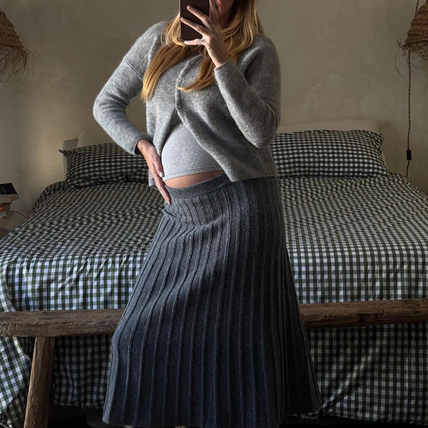 Beaumama gilets en maille grossesse casual confortable boutonnage crochet tricot femme enceinte