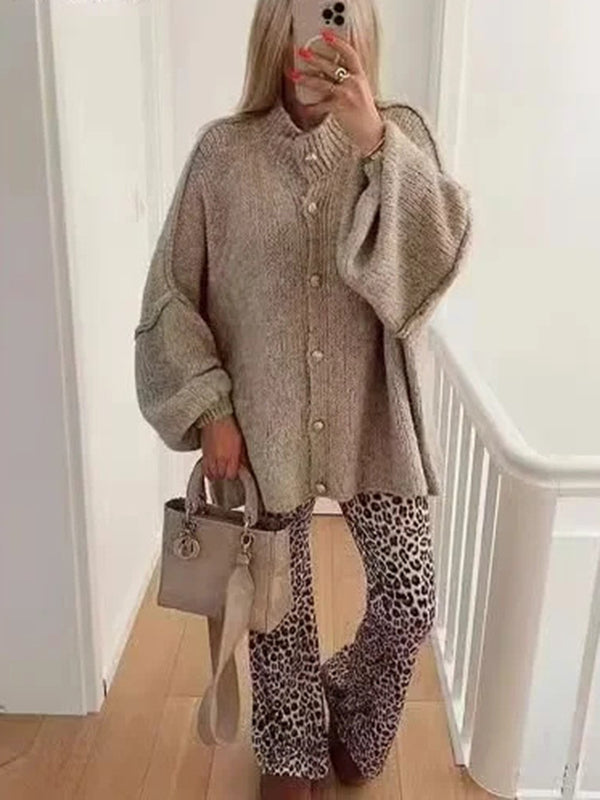 Beaumama gilets en maille grossesse casual boutonnage crochet tricot femme enceinte