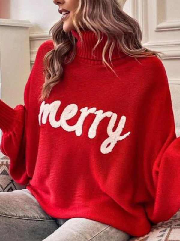 Beaumama pulls grossesse chic lettres crochet tricot manches chauve-souris femme enceinte