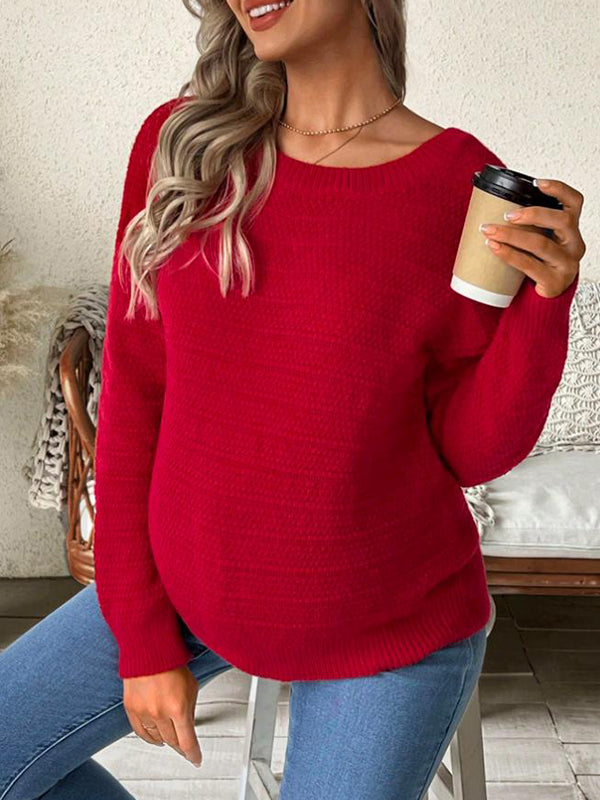 Beaumama pulls grossesse chic nœud papillon crochet tricot élégant femme enceinte