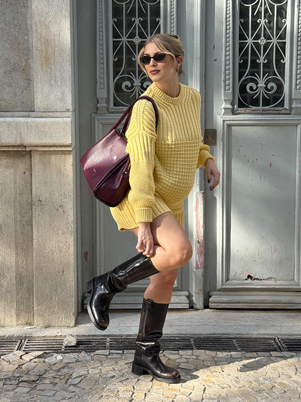 Beaumama pulls shorts grossesse casual 2 pièces crochet tricot torsadé femme enceinte