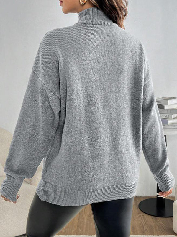 Beaumama pull grossesse chic épaule dénudée épissage crochet tricot femme enceinte