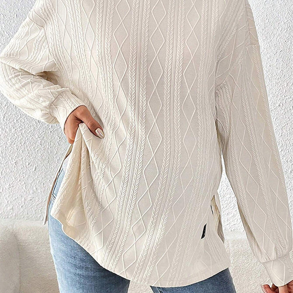 Beaumama t-shirts grossesse casual tous les jours géométrique rayé fendu le côté femme enceinte