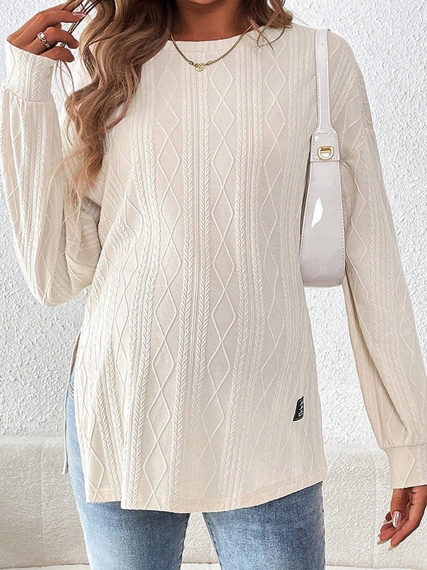 Beaumama t-shirts grossesse casual tous les jours géométrique rayé fendu le côté femme enceinte