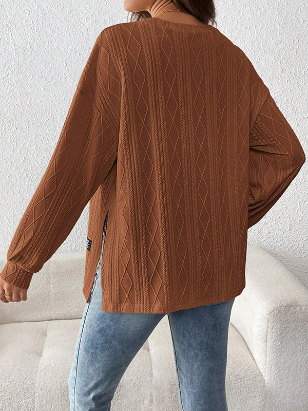 Beaumama t-shirts grossesse casual tous les jours géométrique rayé fendu le côté femme enceinte