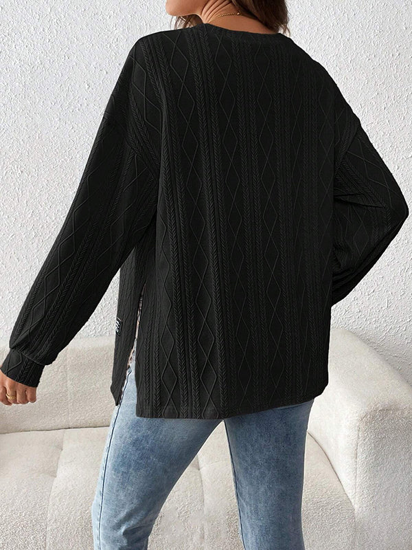 Beaumama t-shirts grossesse casual tous les jours géométrique rayé fendu le côté femme enceinte