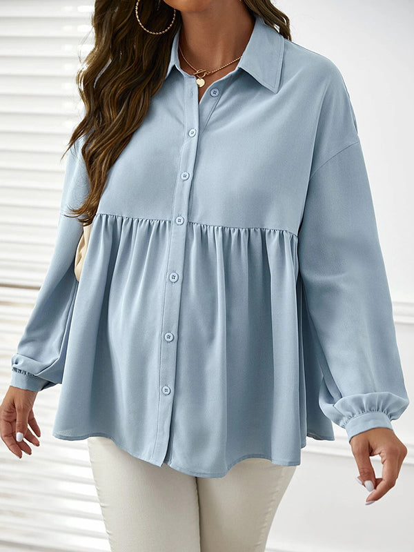 Beaumama blouses grossesse casual tous les jours peplum boutonnage femme enceinte