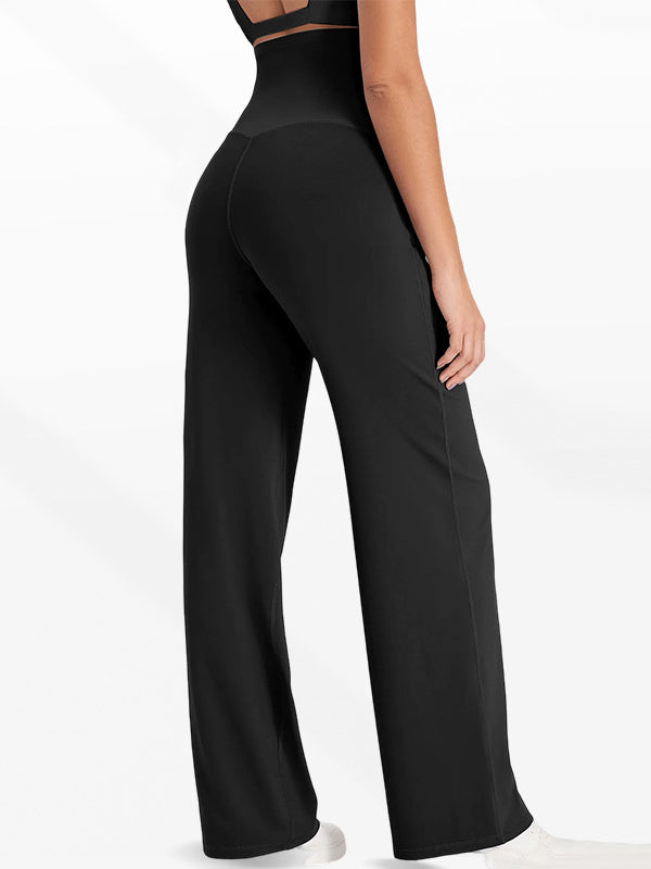Beaumama pantalon droit grossesse casual poches taille haute femme enceinte
