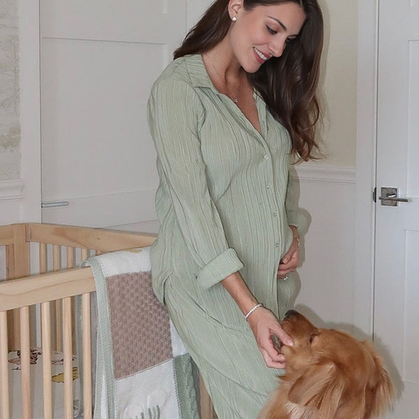 Beaumama ensembles pyjama grossesse chemises fluide femme enceinte