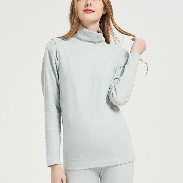 Beaumama t-shirt allaitement grossesse tous les jours confortable épissage col roulé femme enceinte