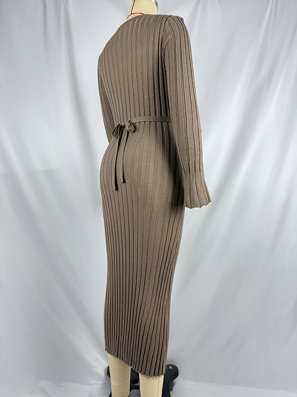 Beaumama robe longue grossesse vacances shooting rayé crochet tricot trapèze femme enceinte