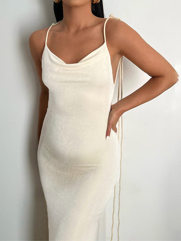 Beaumama robes longue grossesse baby shower élégant dos nu fluide moulante spaghettiträger femme enceinte