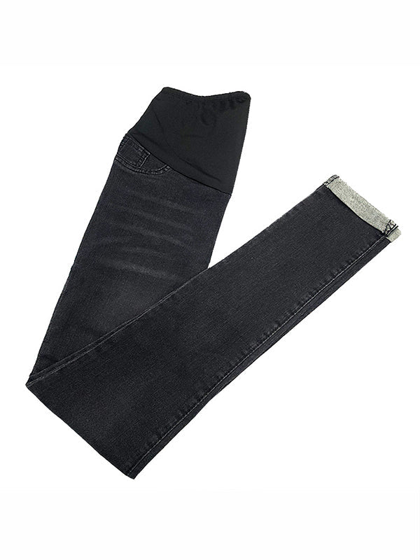 Beaumama jeans crayon grossesse confortable simple moulante poches taille haute femme enceinte
