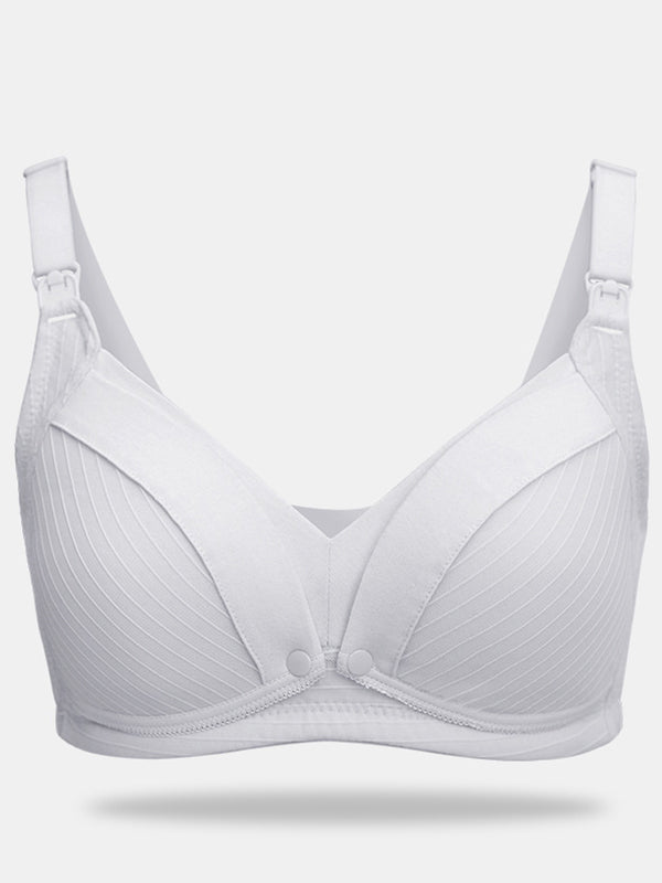 Beaumama soutien-gorge allaitement grossesse confortable rayé épissage bouton femme enceinte