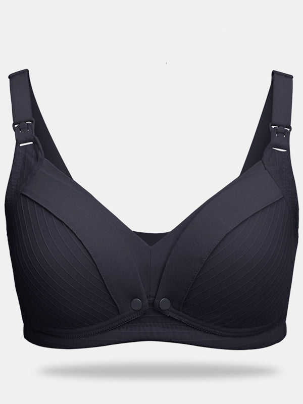 Beaumama soutien-gorge allaitement grossesse confortable rayé épissage bouton femme enceinte