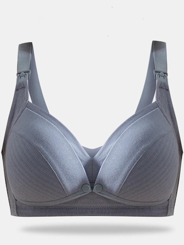 Beaumama soutien-gorge allaitement grossesse confortable rayé épissage bouton femme enceinte