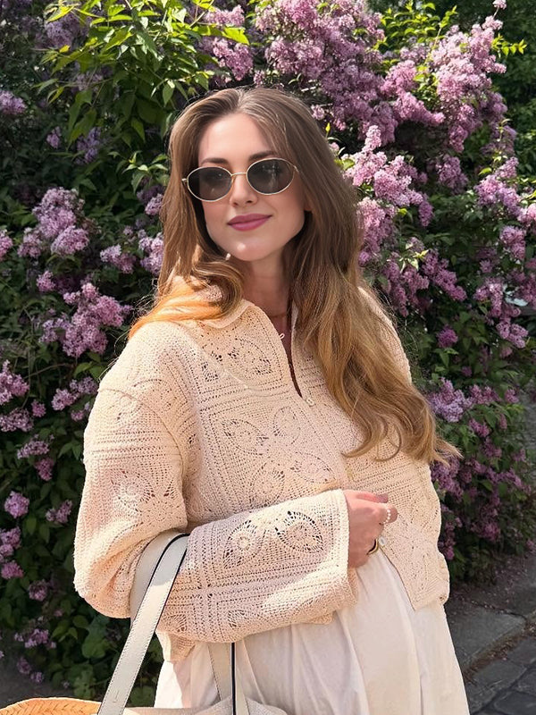 Beaumama pulls grossesse chic vacances tribal crochet tricot blouses femme enceinte