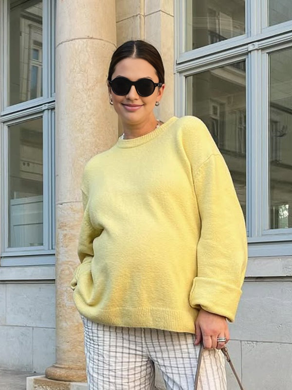 Beaumama pulls grossesse casual confortable crochet tricot femme enceinte