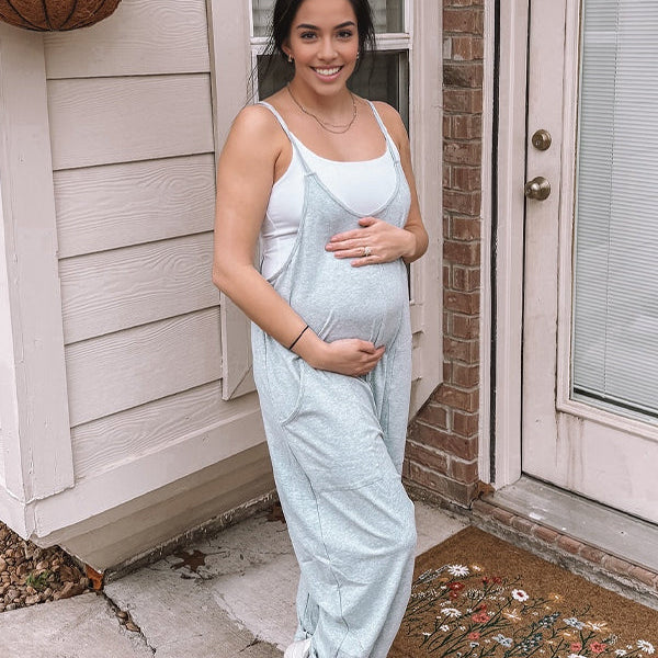 Beaumama salopette grossesse casual confortable poches spaghettiträger femme enceinte