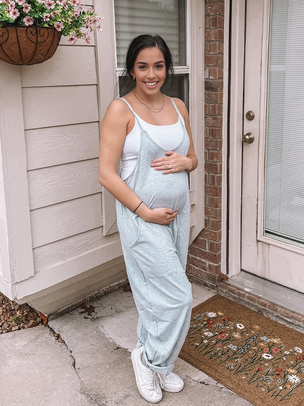 Beaumama salopette grossesse casual confortable poches spaghettiträger femme enceinte