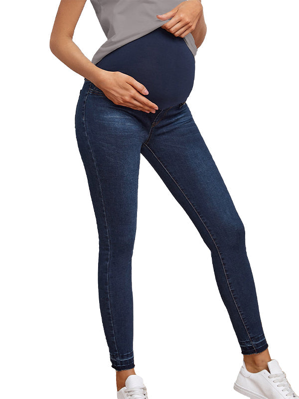 Beaumama jeans grossesse casual chic simple moulante poches taille haute femme enceinte