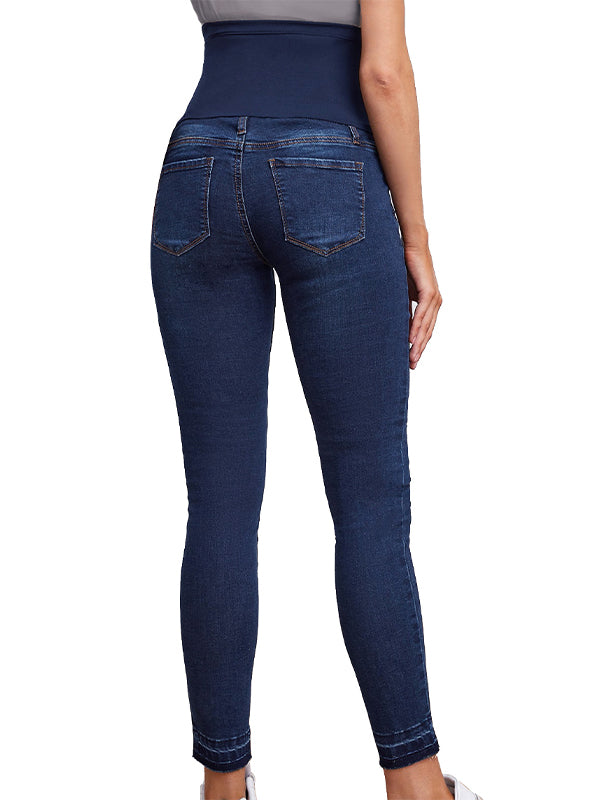 Beaumama jeans grossesse casual chic simple moulante poches taille haute femme enceinte