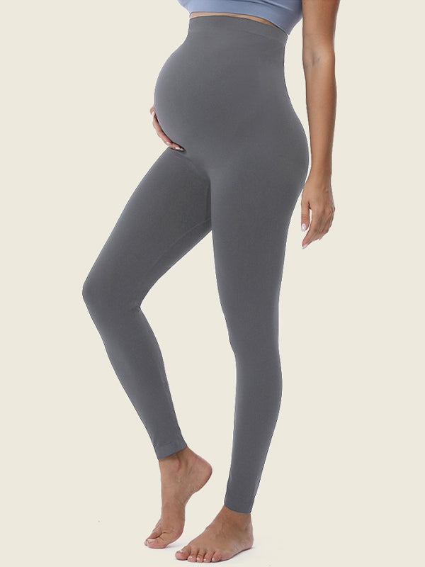 Beaumama leggings grossesse simple confortable taille haute moulante femme enceinte