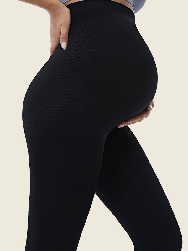 Beaumama leggings grossesse simple confortable taille haute moulante femme enceinte