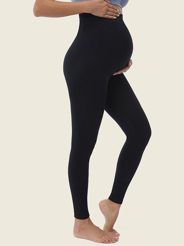 Beaumama leggings grossesse simple confortable taille haute moulante femme enceinte
