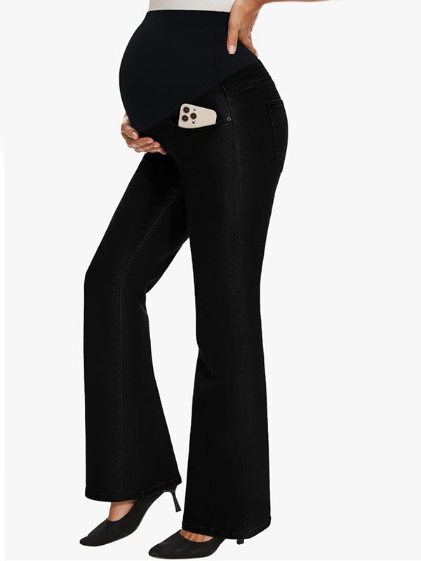 Beaumama jeans évasé grossesse casual chic simple moulante poches taille haute femme enceinte