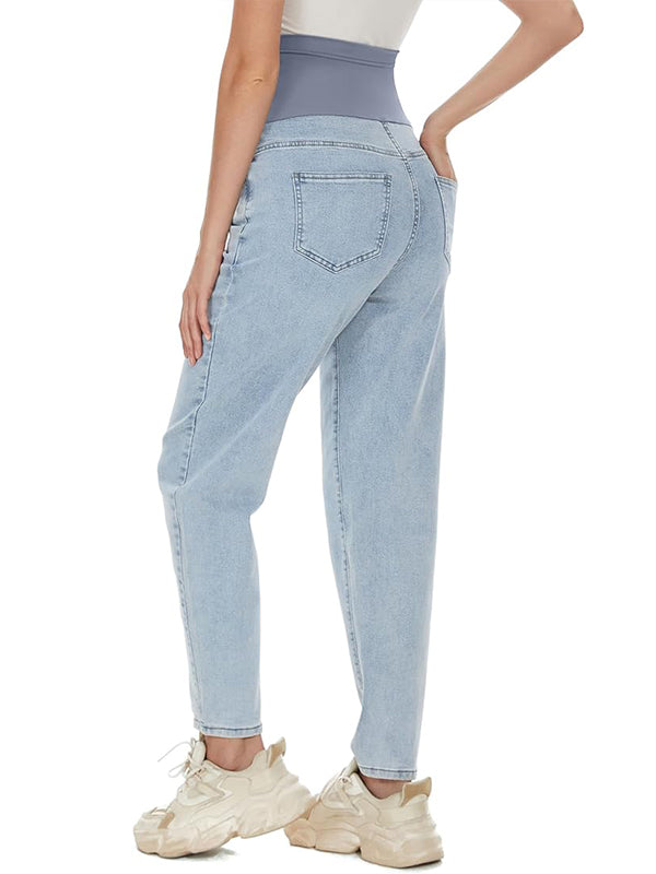 Beaumama jeans carotte grossesse casual chic simple poches taille haute femme enceinte