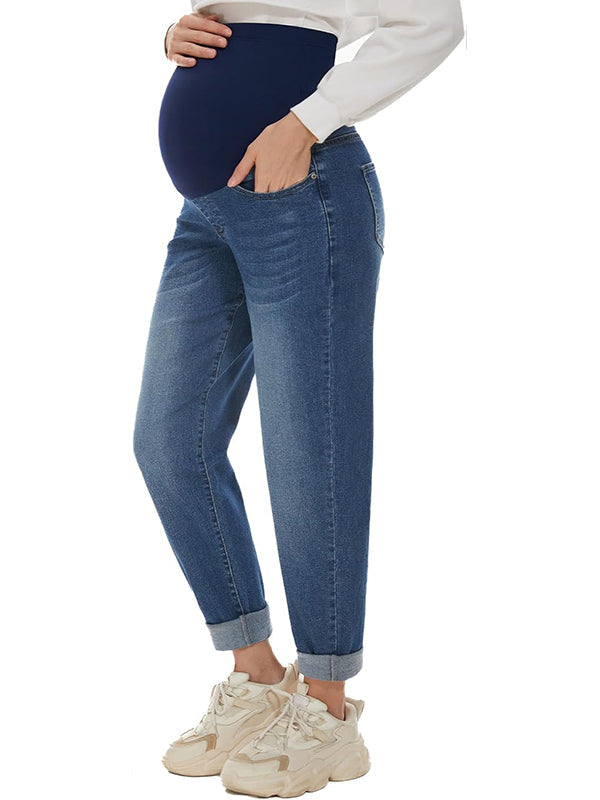 Beaumama jeans carotte grossesse casual chic simple poches taille haute femme enceinte