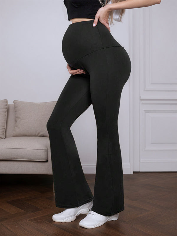 Beaumama pantalons grossesse confortable casual moulante bootcut évasé femme enceinte