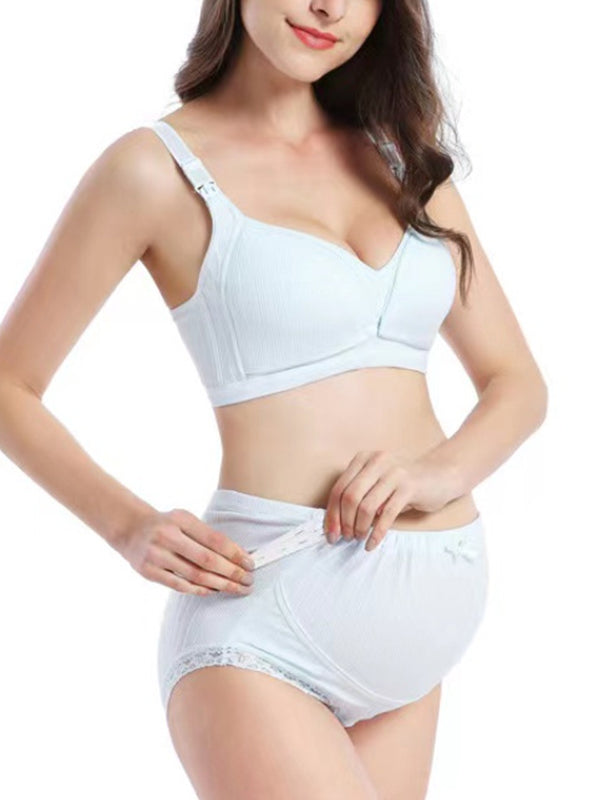 Beaumama soutien-gorge allaitement culottes grossesse confortable 2 pièces épissage femme enceinte