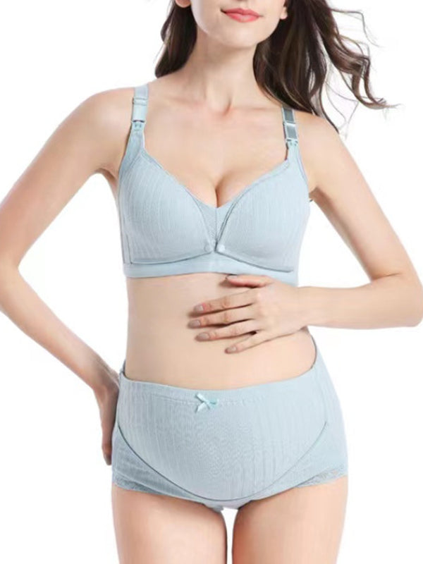 Beaumama soutien-gorge allaitement culottes grossesse confortable 2 pièces épissage femme enceinte