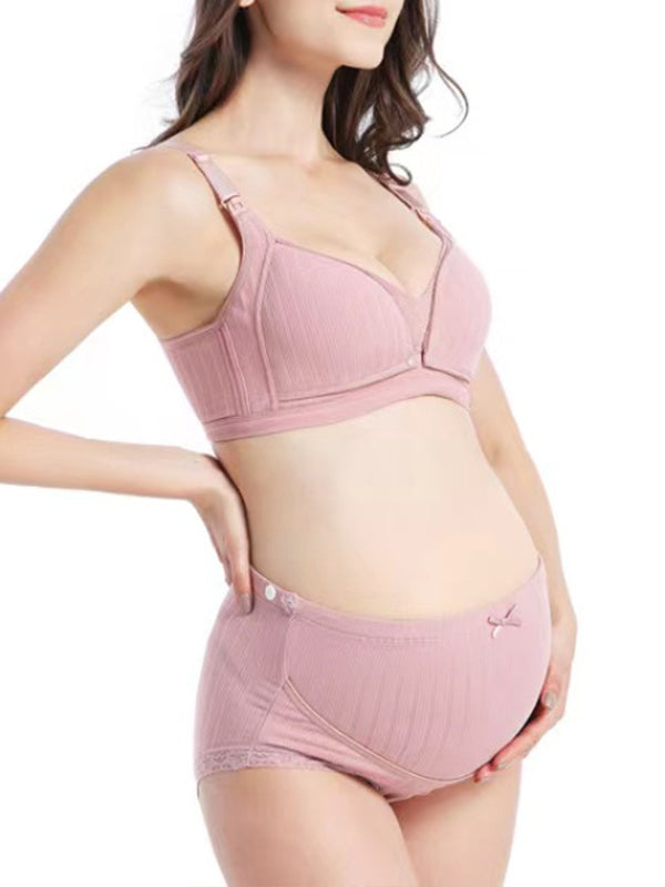 Beaumama soutien-gorge allaitement culottes grossesse confortable 2 pièces épissage femme enceinte