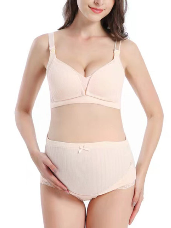 Beaumama soutien-gorge allaitement culottes grossesse confortable 2 pièces épissage femme enceinte