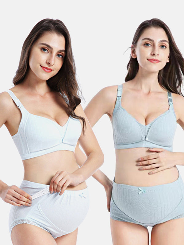 Beaumama soutien-gorge allaitement culottes grossesse confortable 2 pièces épissage femme enceinte