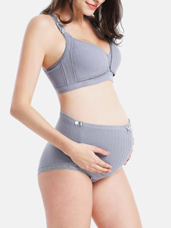 Beaumama soutien-gorge allaitement culottes grossesse confortable 2 pièces épissage femme enceinte