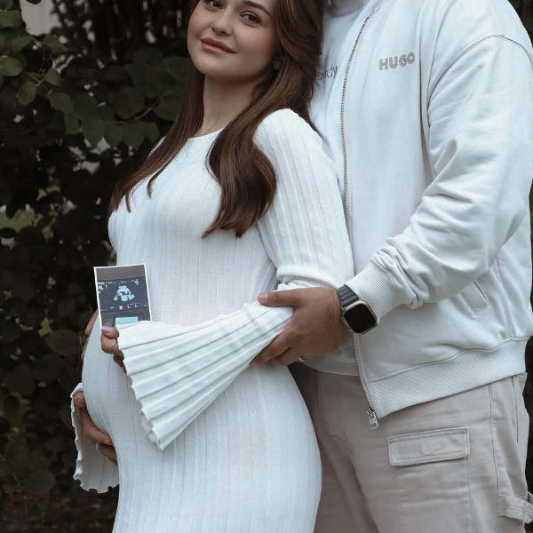 Beaumama robes shooting longue grossesse élégant ceinture rayé crochet tricot femme enceinte