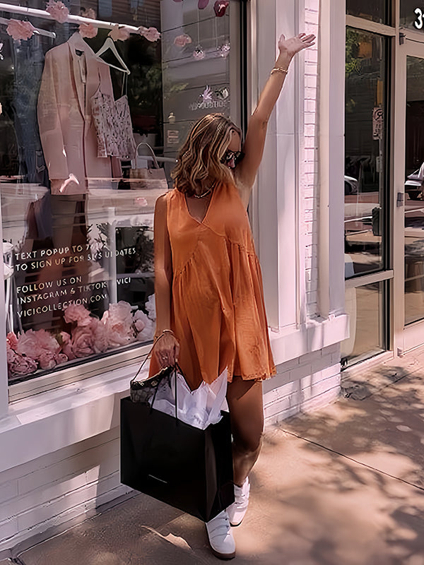 Beaumama robes mi-longue grossesse épissage femme enceinte orange